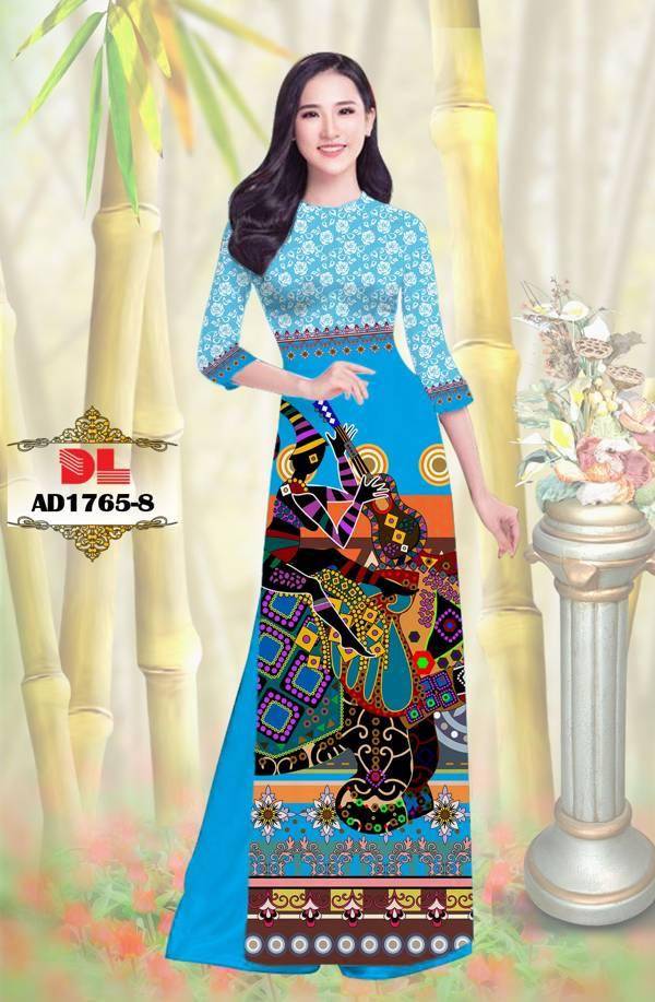 Vải Áo Dài Hoa Văn Vừa Ra  AD DL1765