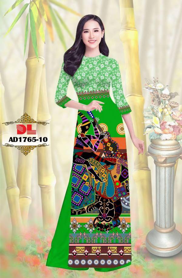Vải Áo Dài Hoa Văn Vừa Ra  AD DL1765