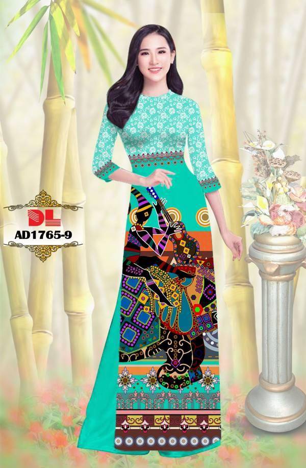 Vải Áo Dài Hoa Văn Vừa Ra  AD DL1765