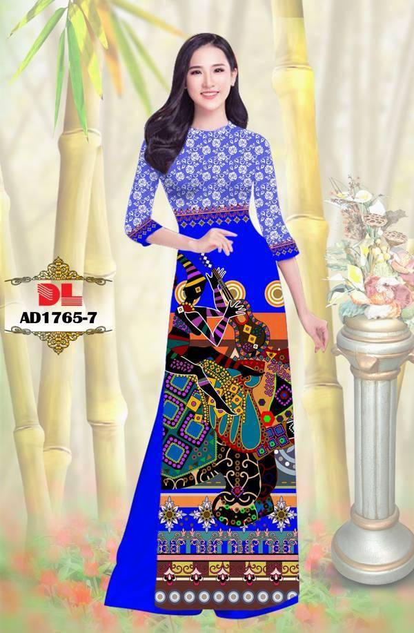 Vải Áo Dài Hoa Văn Vừa Ra  AD DL1765