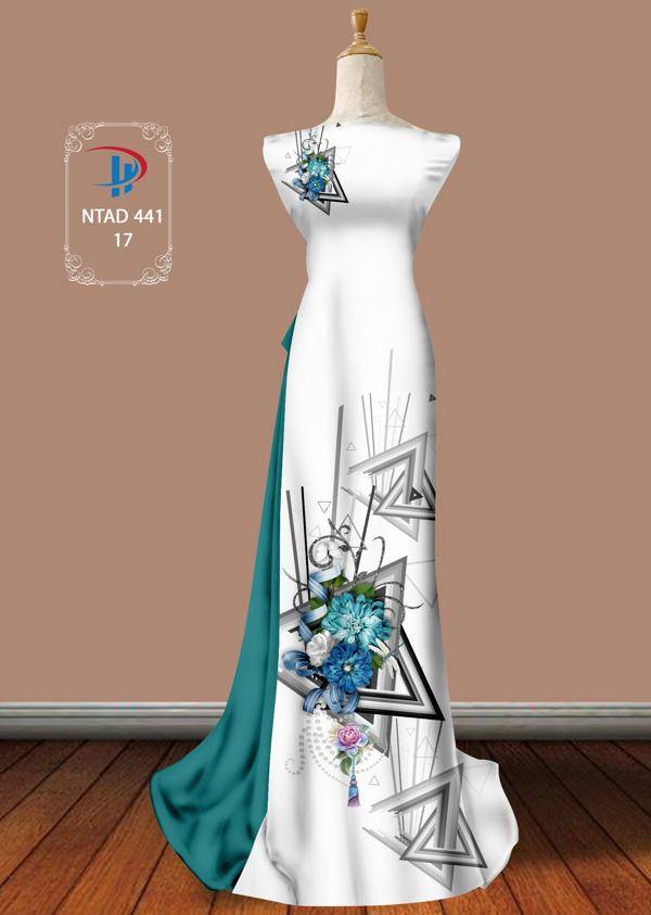 Vải Áo Dài Hoa In 3D Độc Đáo AD NTAD441 57 Vải Áo Dài Hoa In 3D Độc Đáo AD NTAD441