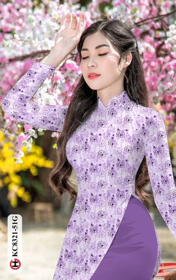 Vải Áo Dài Hoa Đều Thiết Kế 2021 AD KC8321 38 Vải Áo Dài Hoa Đều Thiết Kế 2021 AD KC8321