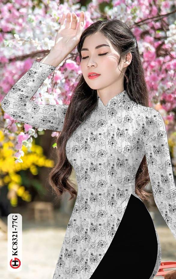 Vải Áo Dài Hoa Đều Thiết Kế 2021 AD KC8321 42 Vải Áo Dài Hoa Đều Thiết Kế 2021 AD KC8321