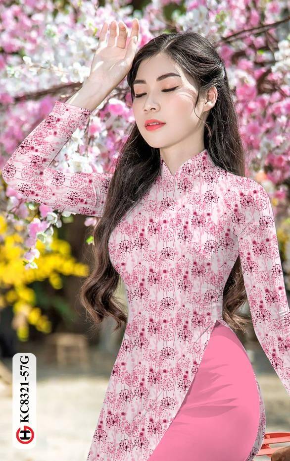 Vải Áo Dài Hoa Đều Thiết Kế 2021 AD KC8321 39 Vải Áo Dài Hoa Đều Thiết Kế 2021 AD KC8321