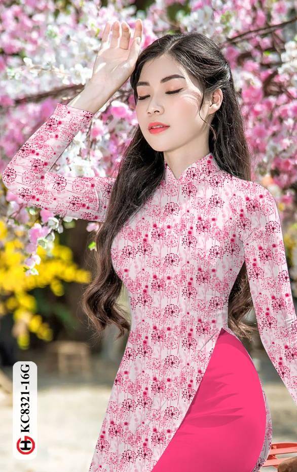Vải Áo Dài Hoa Đều Thiết Kế 2021 AD KC8321 45 Vải Áo Dài Hoa Đều Thiết Kế 2021 AD KC8321