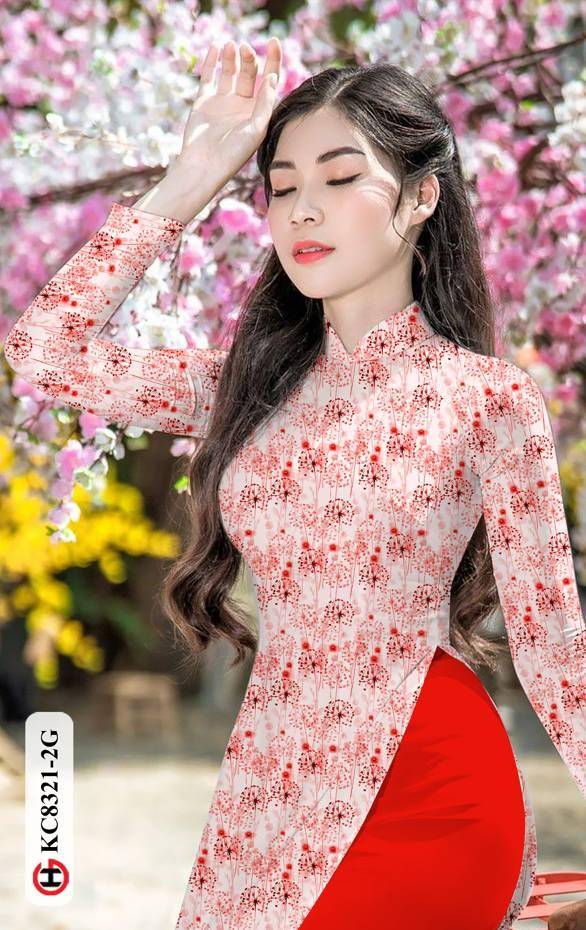 Vải Áo Dài Hoa Đều Thiết Kế 2021 AD KC8321 43 Vải Áo Dài Hoa Đều Thiết Kế 2021 AD KC8321