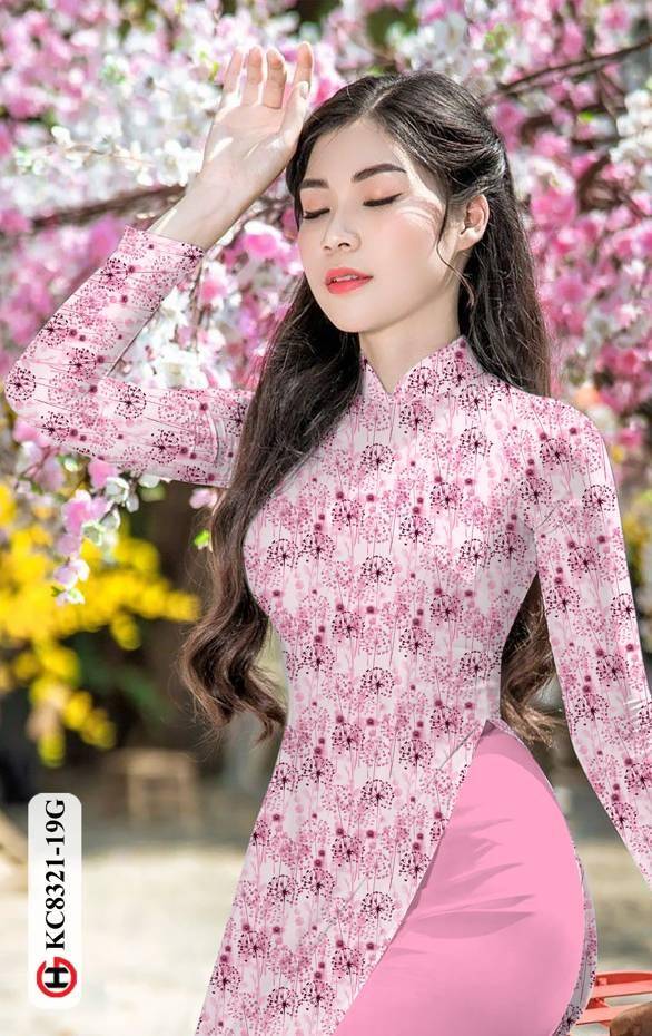 Vải Áo Dài Hoa Đều Thiết Kế 2021 AD KC8321 46 Vải Áo Dài Hoa Đều Thiết Kế 2021 AD KC8321