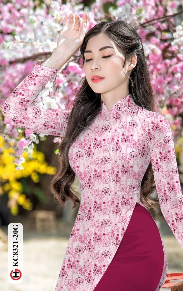 Vải Áo Dài Hoa Đều Thiết Kế 2021 AD KC8321 47 Vải Áo Dài Hoa Đều Thiết Kế 2021 AD KC8321