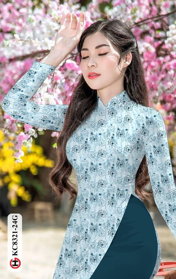 Vải Áo Dài Hoa Đều Thiết Kế 2021 AD KC8321 49 Vải Áo Dài Hoa Đều Thiết Kế 2021 AD KC8321