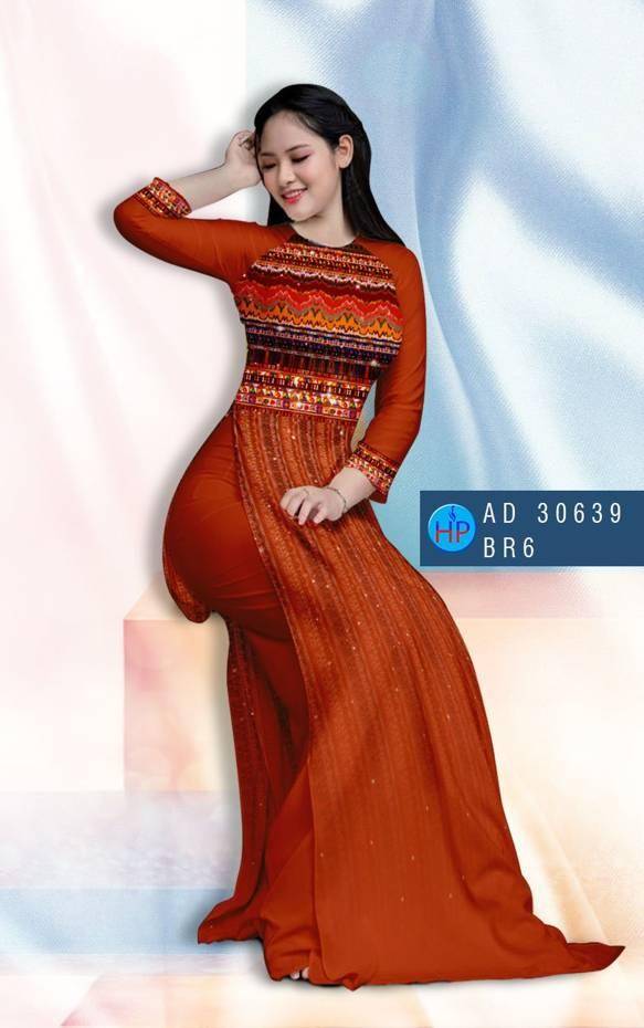 Vải Áo Dài Hoa Văn Vừa Ra  AD 30639