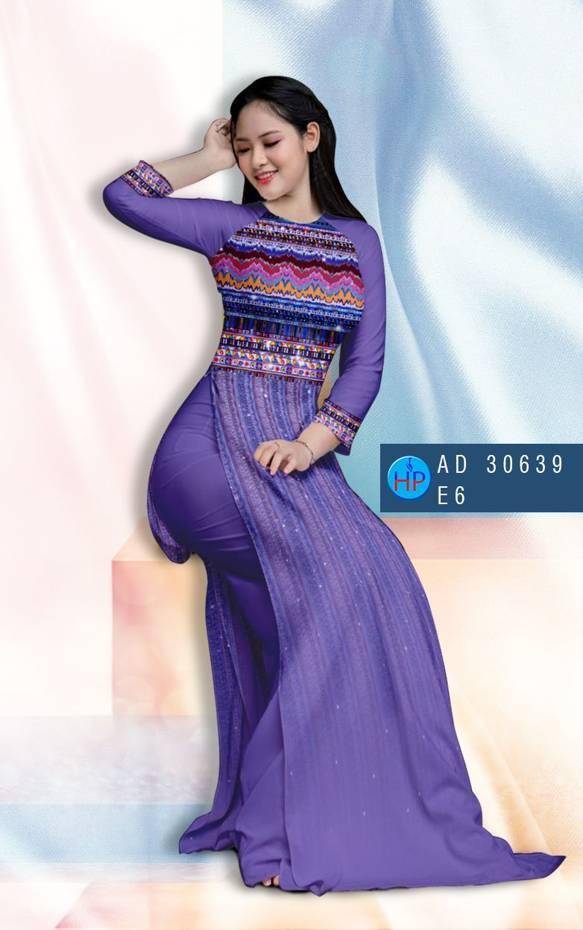 Vải Áo Dài Hoa Văn Vừa Ra  AD 30639