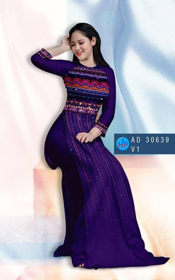 Vải Áo Dài Hoa Văn Vừa Ra  AD 30639