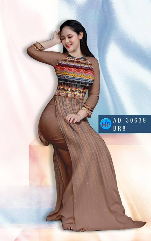 Vải Áo Dài Hoa Văn Vừa Ra  AD 30639