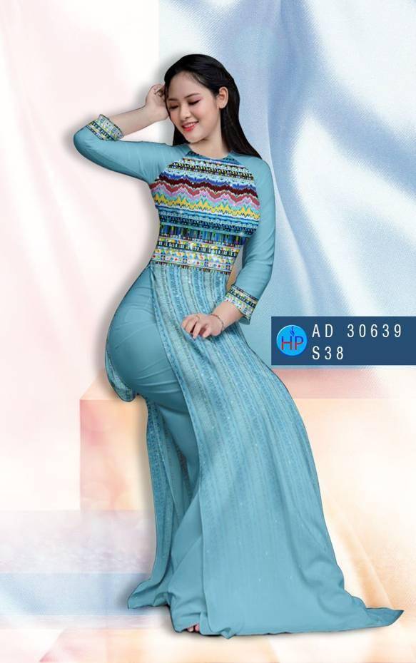 Vải Áo Dài Hoa Văn Vừa Ra  AD 30639