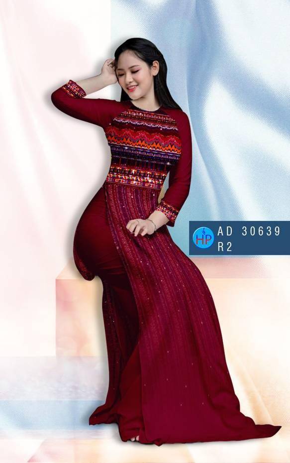 Vải Áo Dài Hoa Văn Vừa Ra  AD 30639