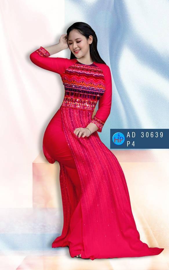 Vải Áo Dài Hoa Văn Vừa Ra  AD 30639