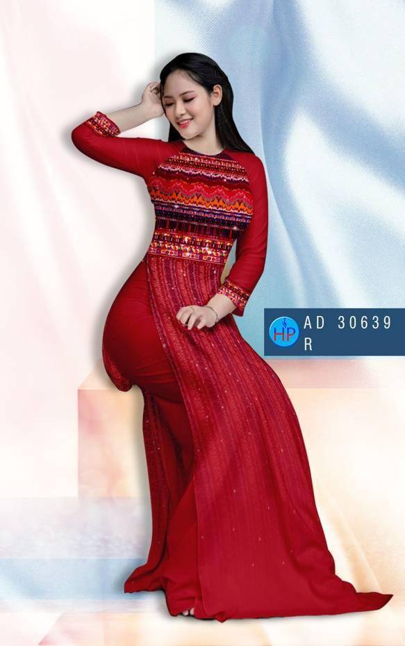 Vải Áo Dài Hoa Văn Vừa Ra  AD 30639