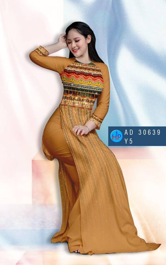 Vải Áo Dài Hoa Văn Vừa Ra  AD 30639