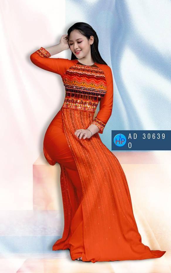 Vải Áo Dài Hoa Văn Vừa Ra  AD 30639