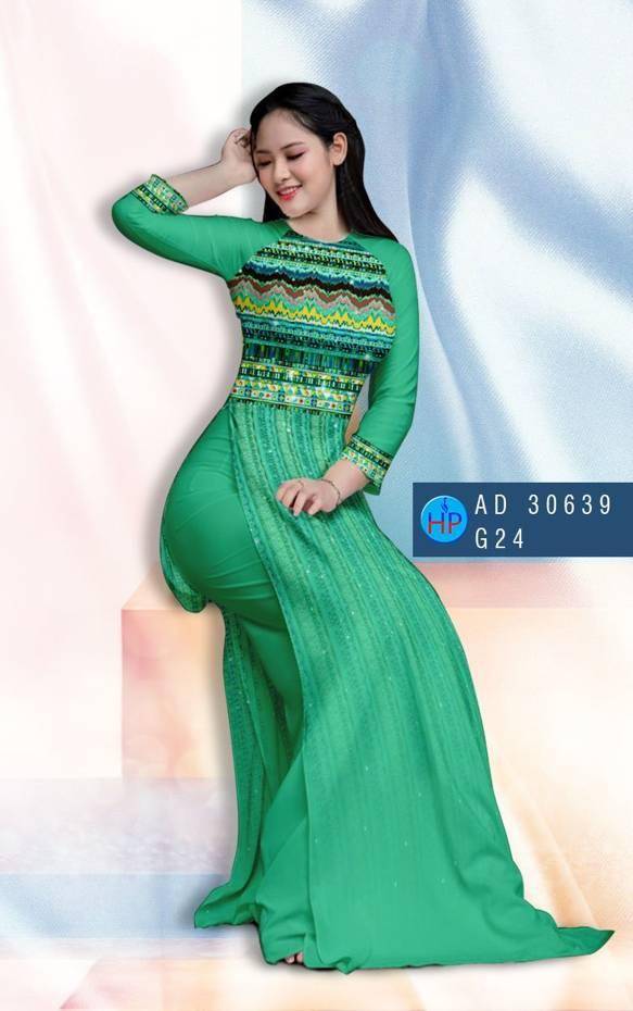 Vải Áo Dài Hoa Văn Vừa Ra  AD 30639