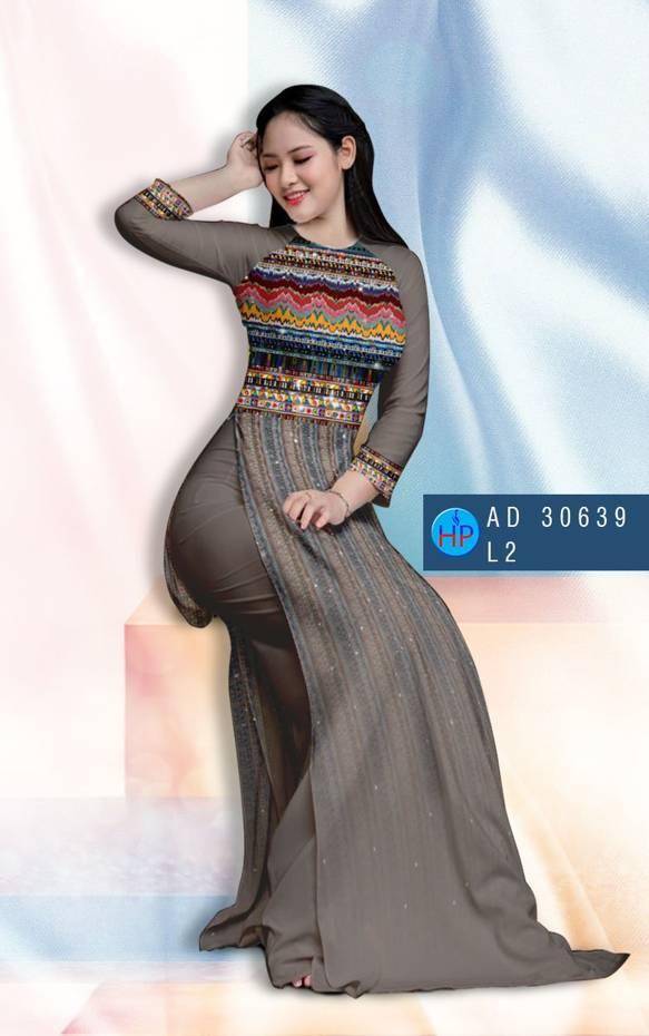 Vải Áo Dài Hoa Văn Vừa Ra  AD 30639