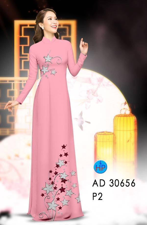 Vải Áo Dài Hoa In 3D Kiểu Mới AD 30656 43 Vải Áo Dài Hoa In 3D Kiểu Mới AD 30656