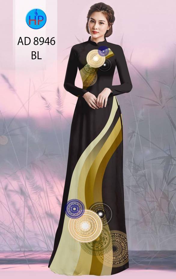Vải Áo Dài Hoa Văn Mới Ra AD 8946