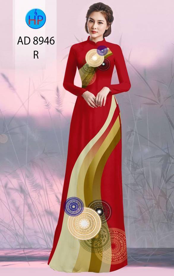 Vải Áo Dài Hoa Văn Mới Ra AD 8946