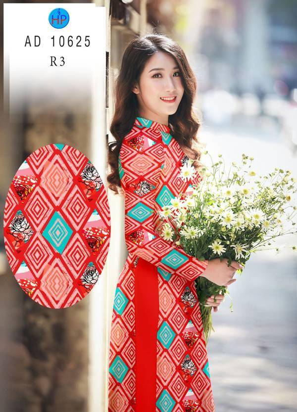 Vải Áo Dài Hoa Văn Kiểu Mới AD 10625