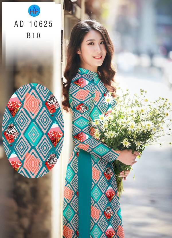 Vải Áo Dài Hoa Văn Kiểu Mới AD 10625