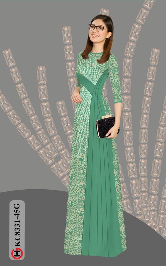 Vải Áo Dài Hoa Văn Độc Đáo AD KC8331 38 Vải Áo Dài Hoa Văn Độc Đáo AD KC8331