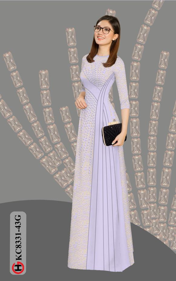 Vải Áo Dài Hoa Văn Độc Đáo AD KC8331 37 Vải Áo Dài Hoa Văn Độc Đáo AD KC8331