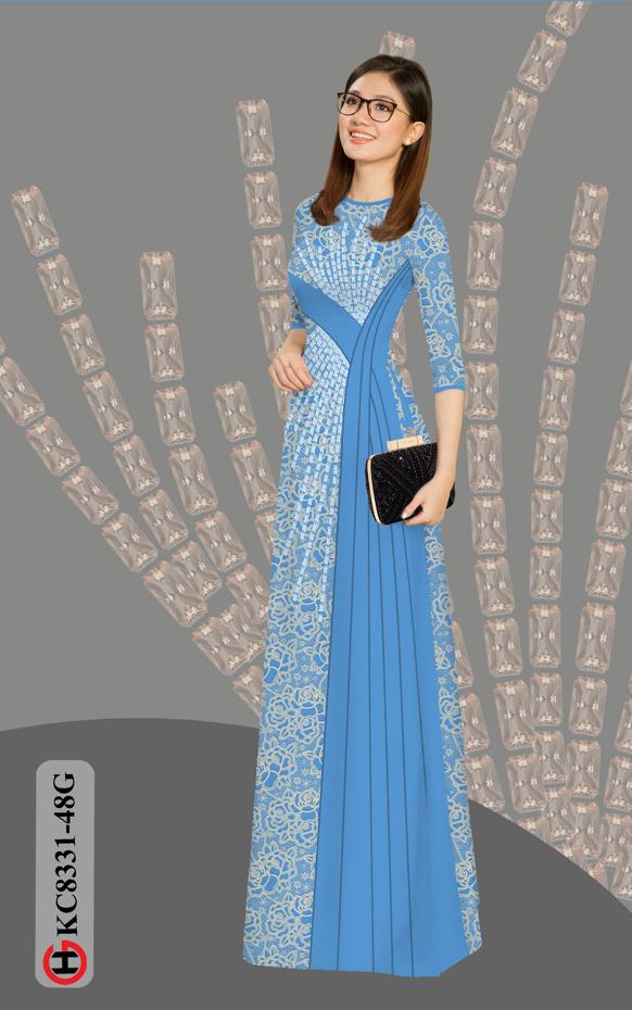 Vải Áo Dài Hoa Văn Độc Đáo AD KC8331 39 Vải Áo Dài Hoa Văn Độc Đáo AD KC8331