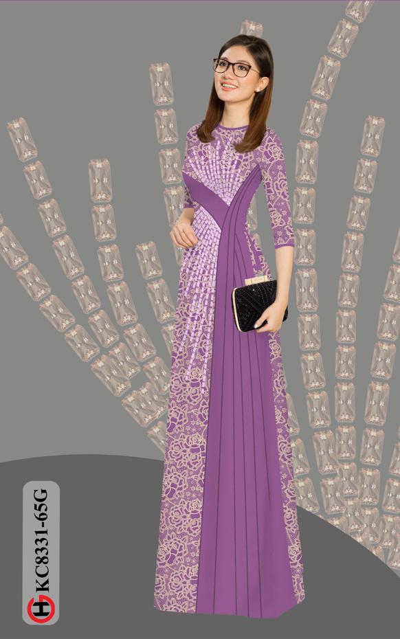 Vải Áo Dài Hoa Văn Độc Đáo AD KC8331 42 Vải Áo Dài Hoa Văn Độc Đáo AD KC8331