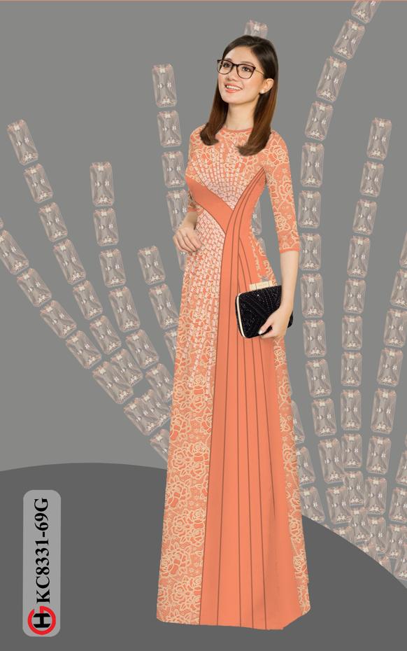 Vải Áo Dài Hoa Văn Độc Đáo AD KC8331 43 Vải Áo Dài Hoa Văn Độc Đáo AD KC8331