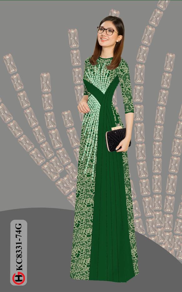 Vải Áo Dài Hoa Văn Độc Đáo AD KC8331 44 Vải Áo Dài Hoa Văn Độc Đáo AD KC8331