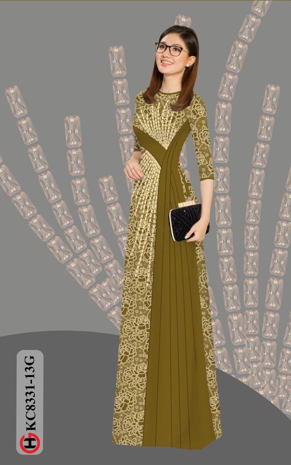 Vải Áo Dài Hoa Văn Độc Đáo AD KC8331 46 Vải Áo Dài Hoa Văn Độc Đáo AD KC8331