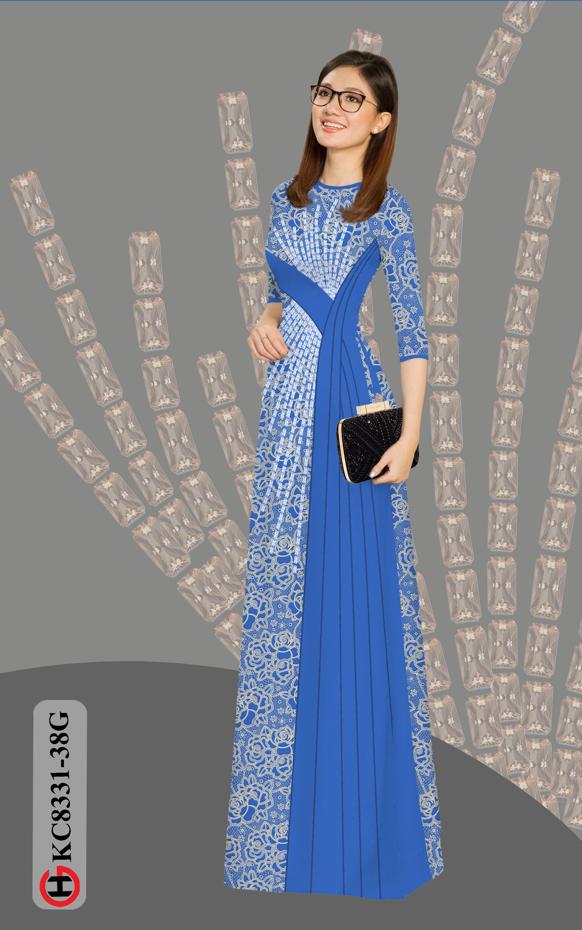 Vải Áo Dài Hoa Văn Độc Đáo AD KC8331 52 Vải Áo Dài Hoa Văn Độc Đáo AD KC8331