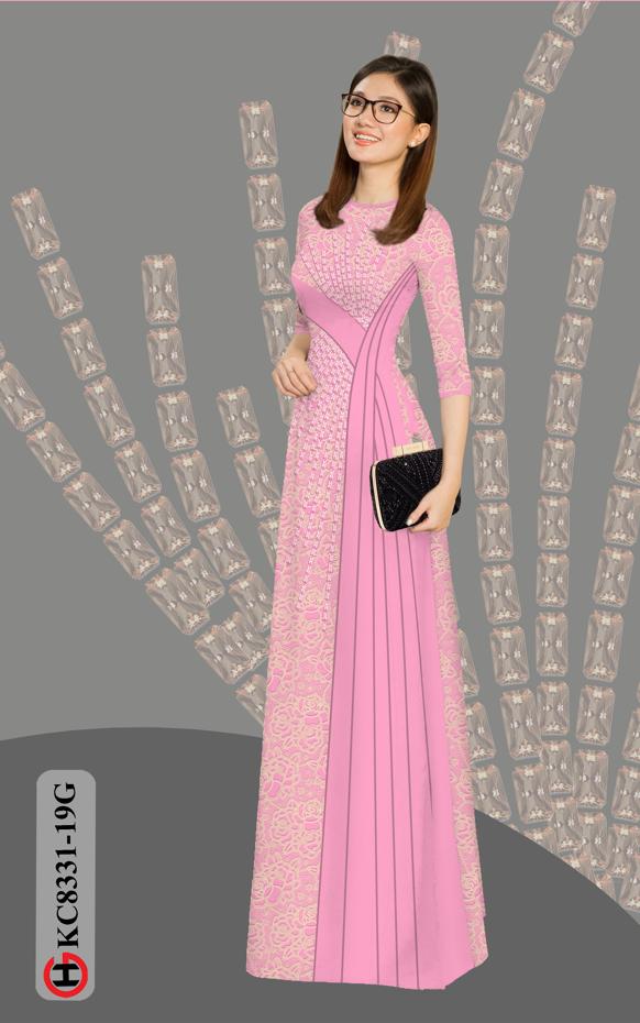 Vải Áo Dài Hoa Văn Độc Đáo AD KC8331 48 Vải Áo Dài Hoa Văn Độc Đáo AD KC8331