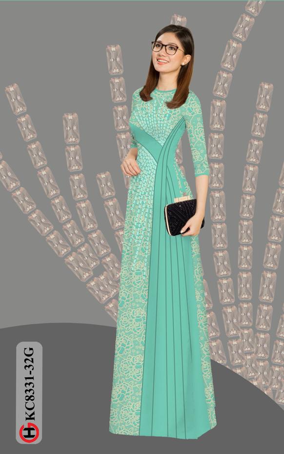 Vải Áo Dài Hoa Văn Độc Đáo AD KC8331 51 Vải Áo Dài Hoa Văn Độc Đáo AD KC8331