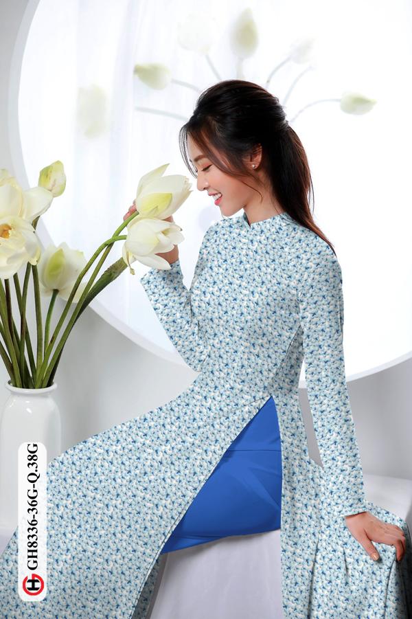 Vải Áo Dài Hoa Nhí Độc Đáo AD GH8336 34 Vải Áo Dài Hoa Nhí Độc Đáo AD GH8336