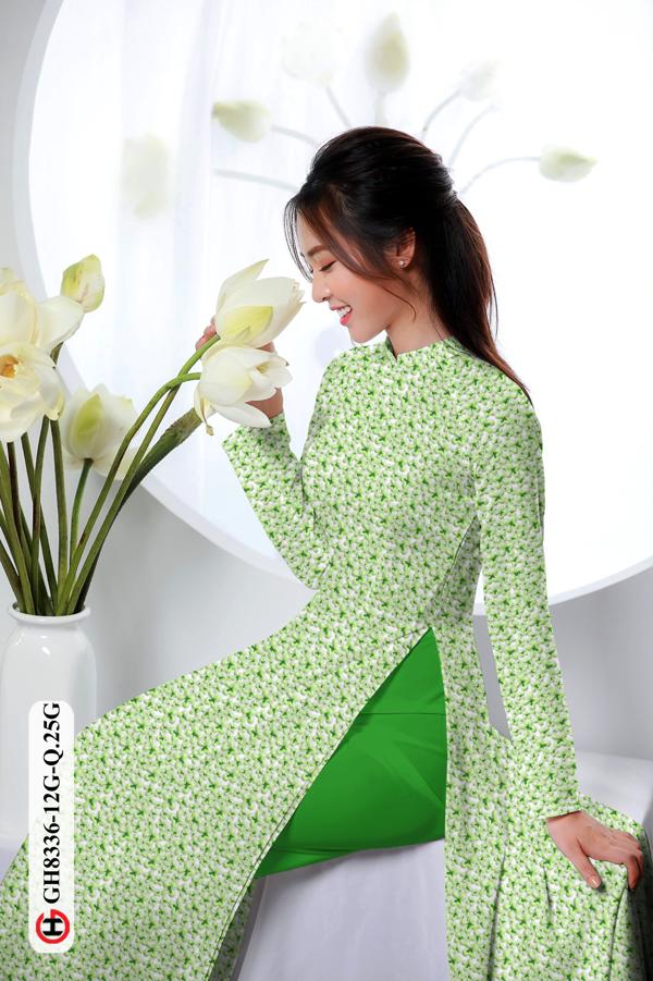 Vải Áo Dài Hoa Nhí Độc Đáo AD GH8336 35 Vải Áo Dài Hoa Nhí Độc Đáo AD GH8336