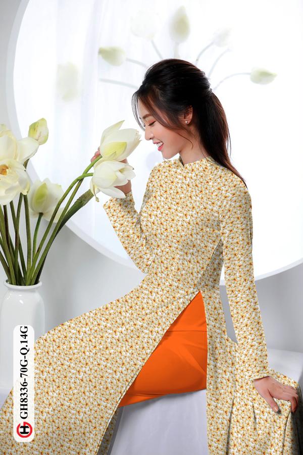 Vải Áo Dài Hoa Nhí Độc Đáo AD GH8336 36 Vải Áo Dài Hoa Nhí Độc Đáo AD GH8336