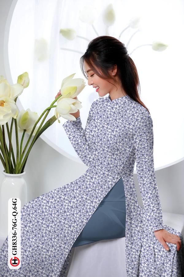 Vải Áo Dài Hoa Nhí Độc Đáo AD GH8336 38 Vải Áo Dài Hoa Nhí Độc Đáo AD GH8336