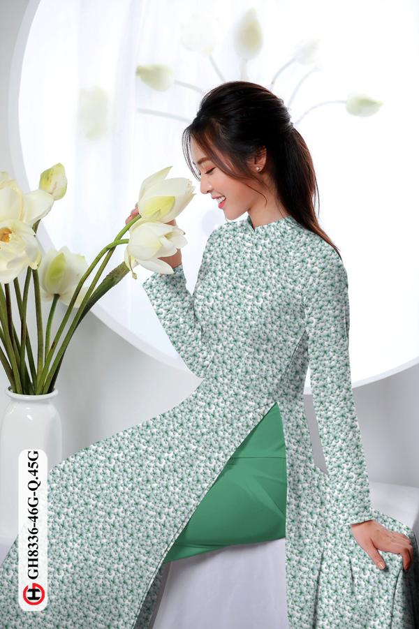 Vải Áo Dài Hoa Nhí Độc Đáo AD GH8336 40 Vải Áo Dài Hoa Nhí Độc Đáo AD GH8336