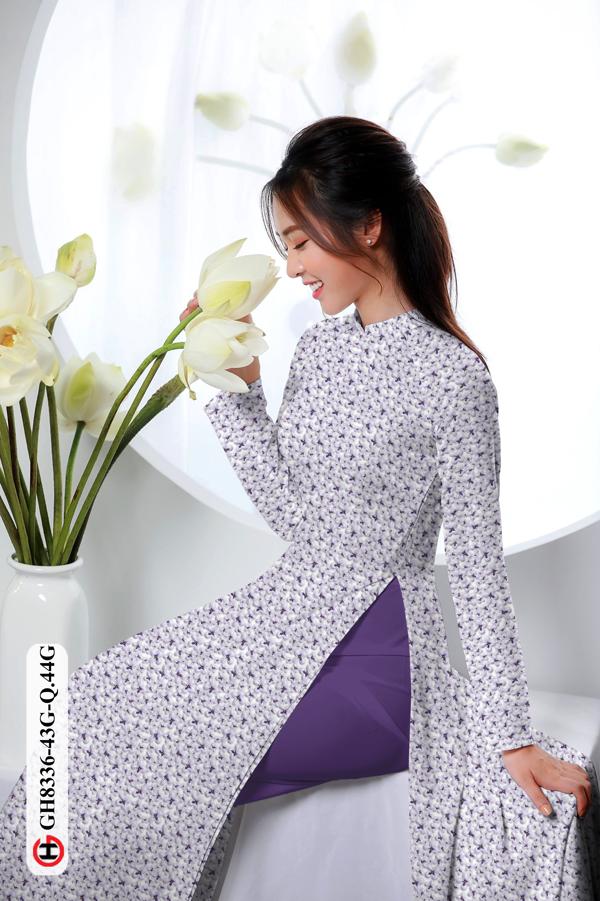 Vải Áo Dài Hoa Nhí Độc Đáo AD GH8336 41 Vải Áo Dài Hoa Nhí Độc Đáo AD GH8336