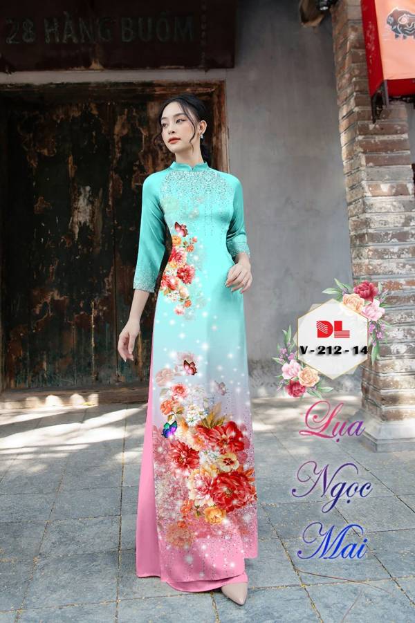 Vải Áo Dài Hoa In 3D Vừa Ra AD DLV212 38 Vải Áo Dài Hoa In 3D Vừa Ra  AD DLV212