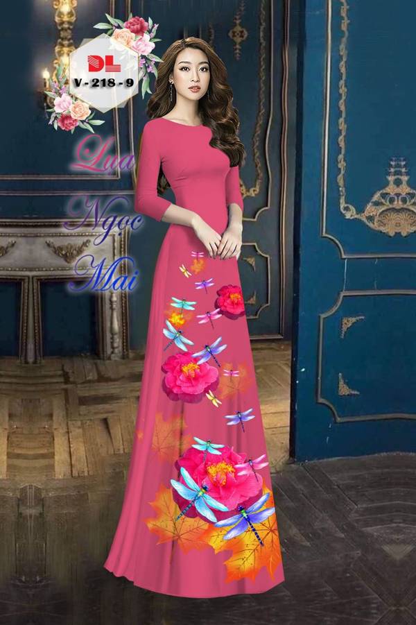 Vải Áo Dài Chuồn Chuồn Thiết Kế 2021 AD DLV218 44 Vải Áo Dài Chuồn Chuồn Thiết Kế 2021 AD DLV218