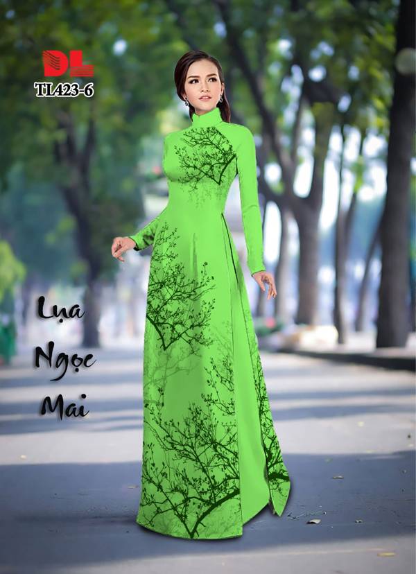 Vải Áo Dài Hình Cây Vừa Ra AD TL423 29 Vải Áo Dài Hình Cây Vừa Ra  AD TL423