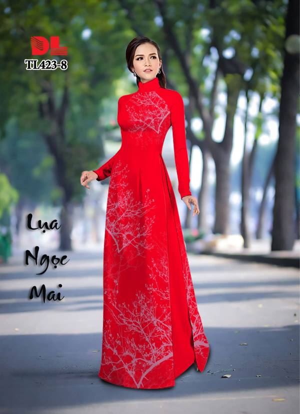 Vải Áo Dài Hình Cây Vừa Ra AD TL423 31 Vải Áo Dài Hình Cây Vừa Ra  AD TL423